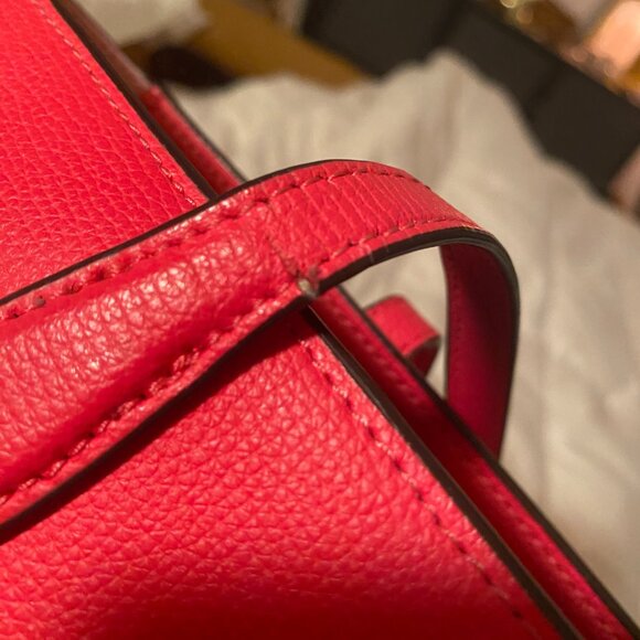 Kate Spade hot pink large tote bag with zipper and outer pocket - Picture 3 of 11